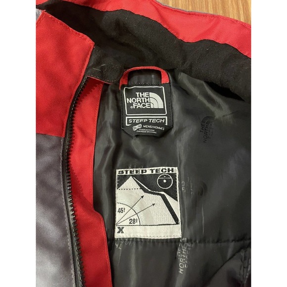The North Face Steep Tech Jacket Coat Ski Snowboard Red Gray Size 3XL XXXL - Picture 4 of 7